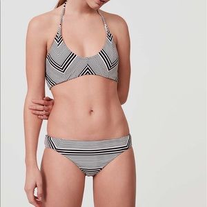 LOFT Beach Chevron Bralette Bikini Top & Bottom